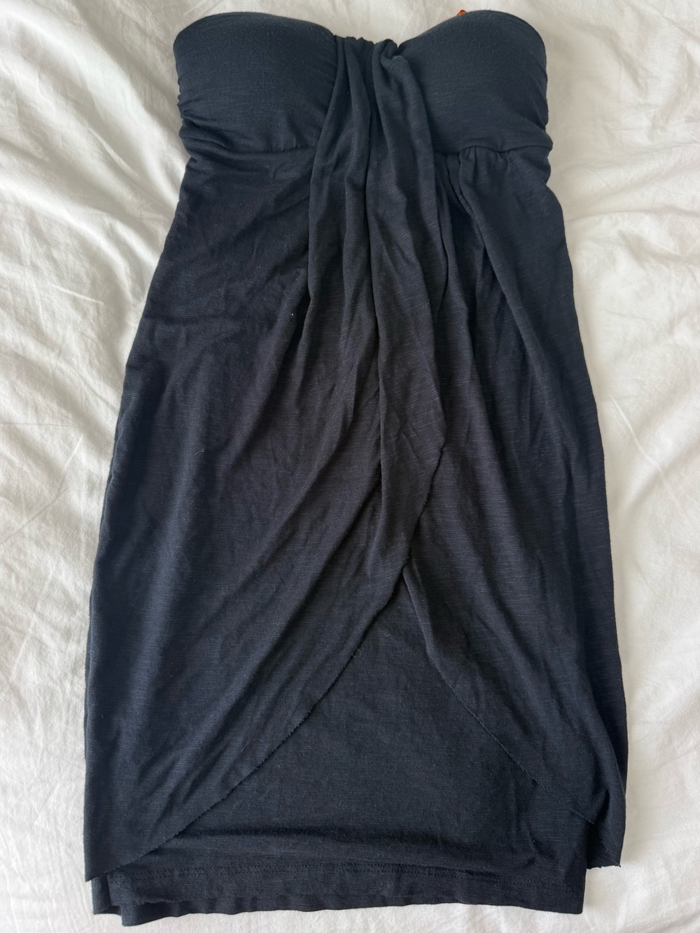 Y2K Black strapless mini dress